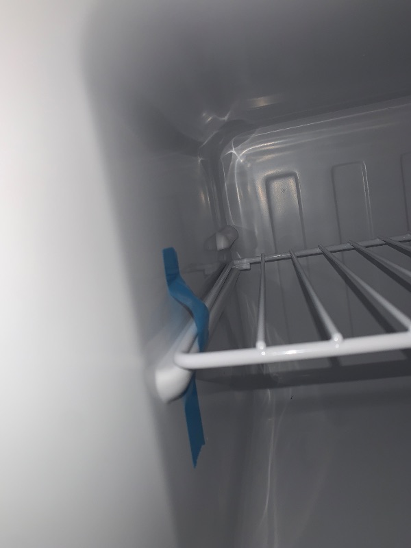 Photo 1 of ***DAMAGED - SEE NOTES/PICTURES***
LG 8.3 Cu. Ft. Platinum Silver Counter Depth Compact Top Freezer Refrigerator
