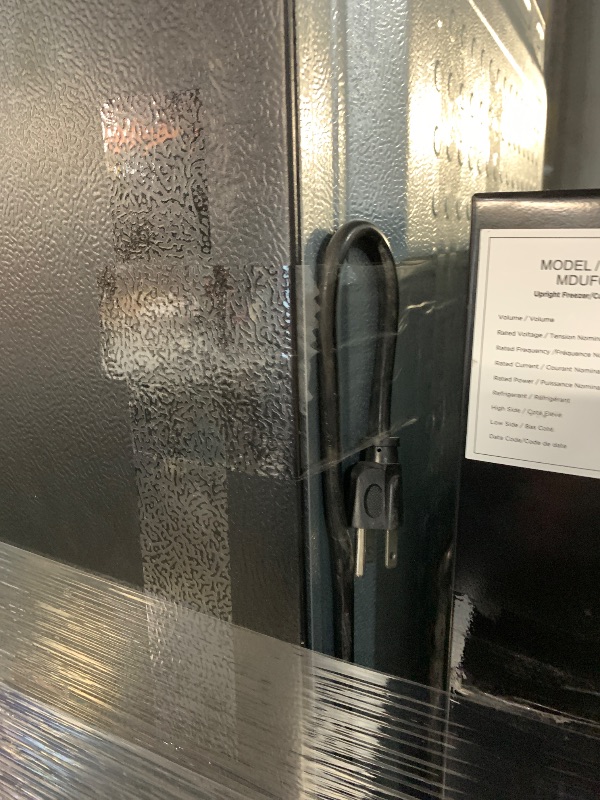 Photo 1 of ***DAMAGED - SEE NOTES/PICTURES***
24 in. 11 cu. ft. Convertible Auto Defrost Garage Ready Upright Freezer/Refrigerator in Stainless Steel, Energy Star
