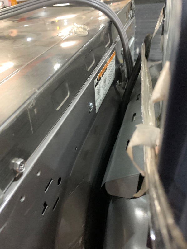 Photo 1 of ***DAMAGED - SEE NOTES/PICTURES***
7.5 cu. ft. Vented Smart Stackable Electric Dryer in Platinum with Steam Sanitize+
