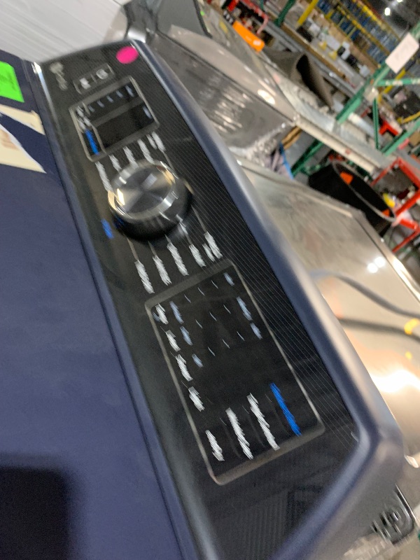 Photo 1 of ***DAMAGED - SEE NOTES/PICTURES***
27 Inch Smart Electric Dryer with 7.3 Cu.Ft. Capacity, Fabric Refresh, Tangle Control, Steam Cycle, Sanitize Cycle, My Cycle, Quick Dry, Sensor Dry, Eco Dry, and Energy Star Qualified: Sapphire Blue
