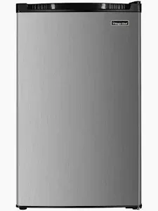 Photo 1 of ***DAMAGED - SEE NOTES/PICTURES***
4.4 cu. ft. Compact Mini Refrigerator in Stainless Look
