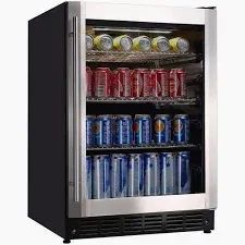 View 1 of ***DAMAGED - SEE NOTES/PICTURES***
23.4 in. 50 Bottle, 154 Can, Wine and Beverage Cooler with Stainless Steel Door
