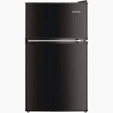 Photo 1 of ***DAMAGED - SEE NOTES/PICTURES***
3.2 cu. ft. Mini Refrigerator with 2-Doors, Glass Shelves, and Energy Efficiency in Black