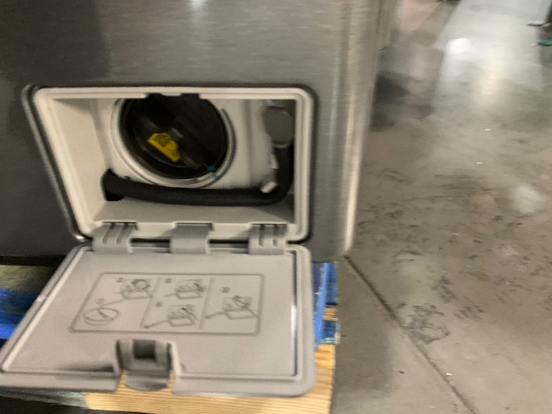 Photo 1 of ***DAMAGED - SEE NOTES/PICTURES***
24 Inch Smart Front Load Washer/Dryer Combo with 2.4 cu.ft. Capacity, 14 Wash Programs, 13 Wash Options, 8 Dry Cycles, TurboWash™, Allergiene™ Cycle, Sanitize Cycle, Steam Refresh, Load Sensing and Delay Start: Graphite 