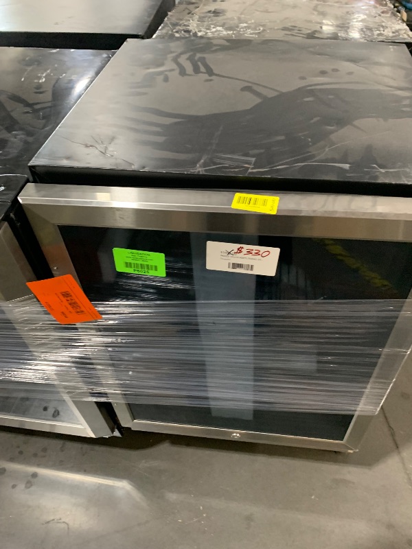 Photo 1 of ***DAMAGED - SEE NOTES/PICTURES***
24 in. 210 (12 oz.) Can Built-in/Freestanding Beverage Cooler Fridge with Adjustable Shelves in Stainless Steel
