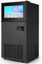 Photo 1 of ***DAMAGED - SEE NOTES/PICTURES***
Commercial Ice Maker 130 lb./24 H Freestanding Ice Maker Machine with 35 lb. Storage and Essential Accessories, Black
