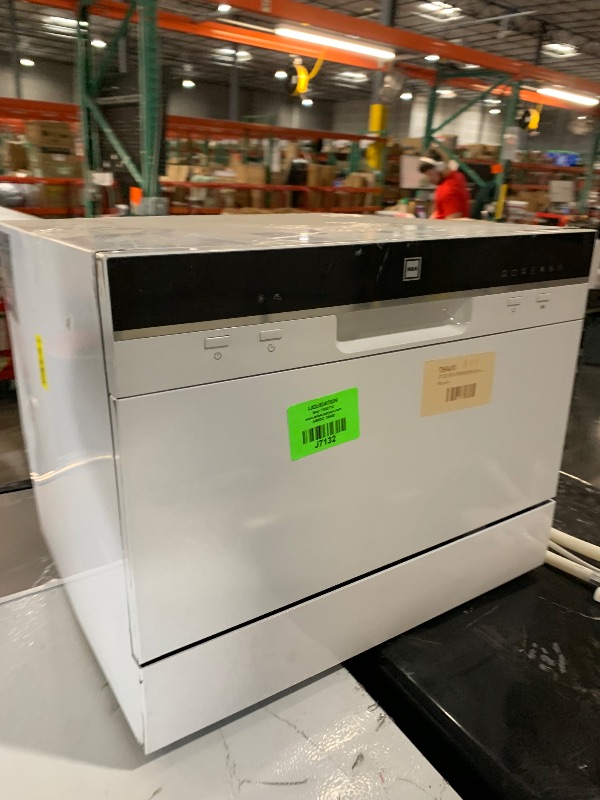 Photo 1 of ***DAMAGED - SEE NOTES/PICTURES***
21 in. White LED Portable Countertop 120-Volt Dishwasher with 7 Cycles with 6 Place Settings Capacity
