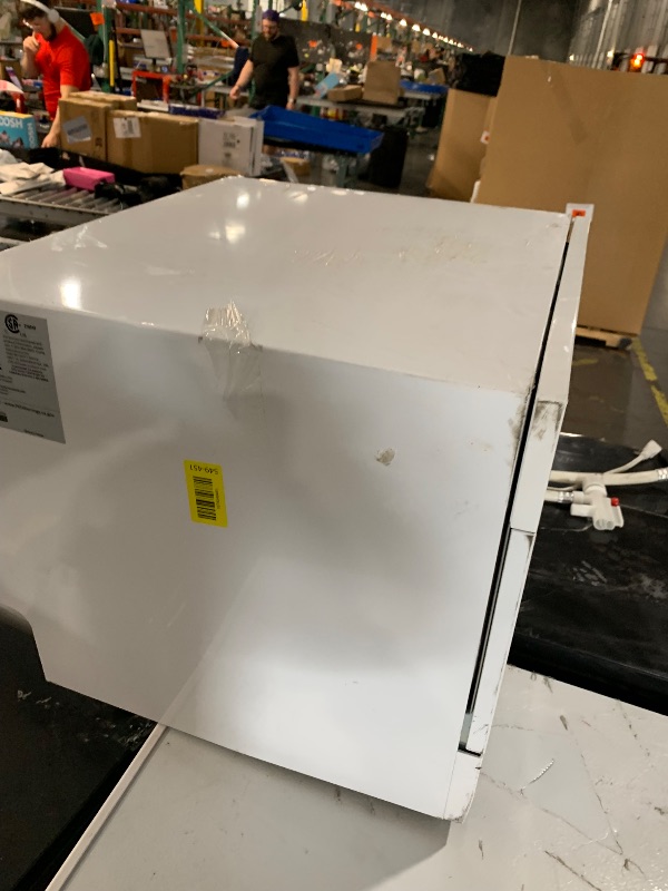 Photo 1 of ***DAMAGED - SEE NOTES/PICTURES***
21 in. White LED Portable Countertop 120-Volt Dishwasher with 7 Cycles with 6 Place Settings Capacity
