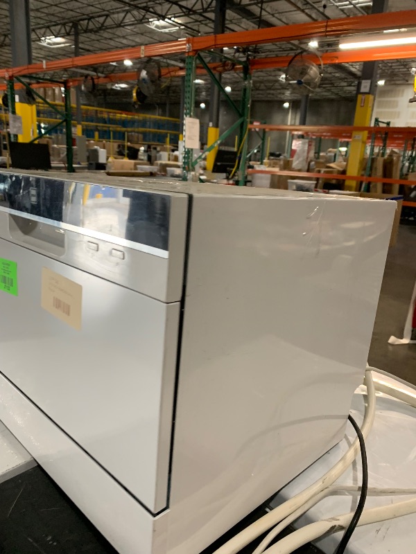 Photo 1 of ***DAMAGED - SEE NOTES/PICTURES***
21 in. White LED Portable Countertop 120-Volt Dishwasher with 7 Cycles with 6 Place Settings Capacity
