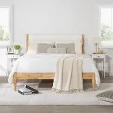 Photo 1 of ***STOCK PHOTO FOR REFERENCE ONLY*** ***PARTIAL SET***
KISLOT Wood Bed Frame with Headboard Upholstered Platform Mattress Foundation,Strong Wooden Slat Support,No Box Spring Needed