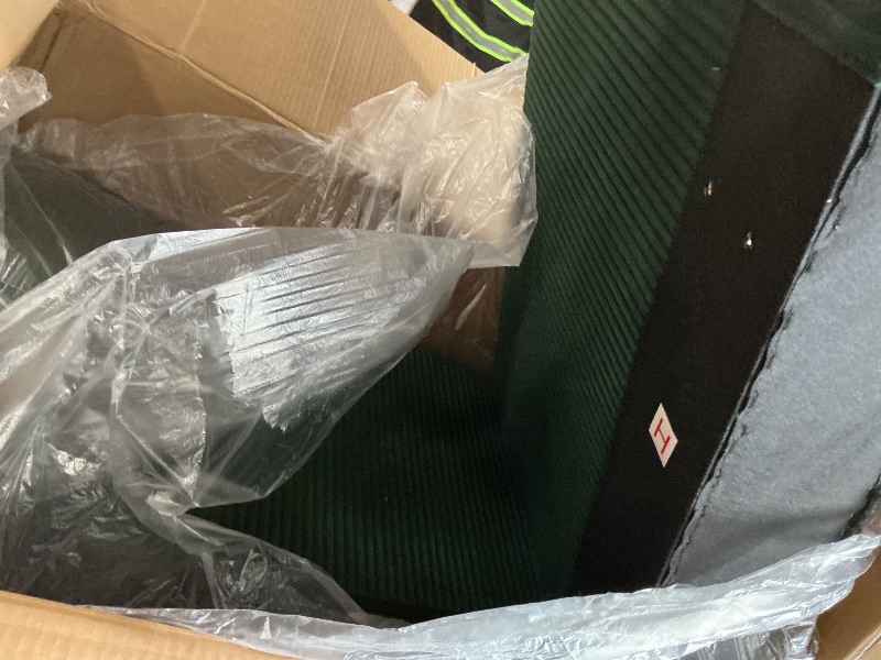 Photo 1 of *** MISSING PARTS**** * ARMS ONLY ***** PRICE ADJUSTED ****KEIKI 2-Piece Sofa Set with 1 Oversized Corduroy 3-Seater Sofa & 1 Single Sofa, Upholstered 4-Seater Couch Set with 6 Pillow, High-Density Foam Cushions, Removable Armrests, for Living Room, Green