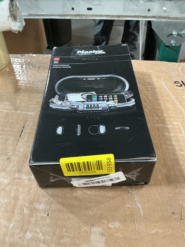 Photo 1 of ****LOCKED******Master Lock Portable Small Lock Box, Set Your Own Combination Lock Portable Safe, Personal Travel Safe, 5900D, Gunmetal Grey