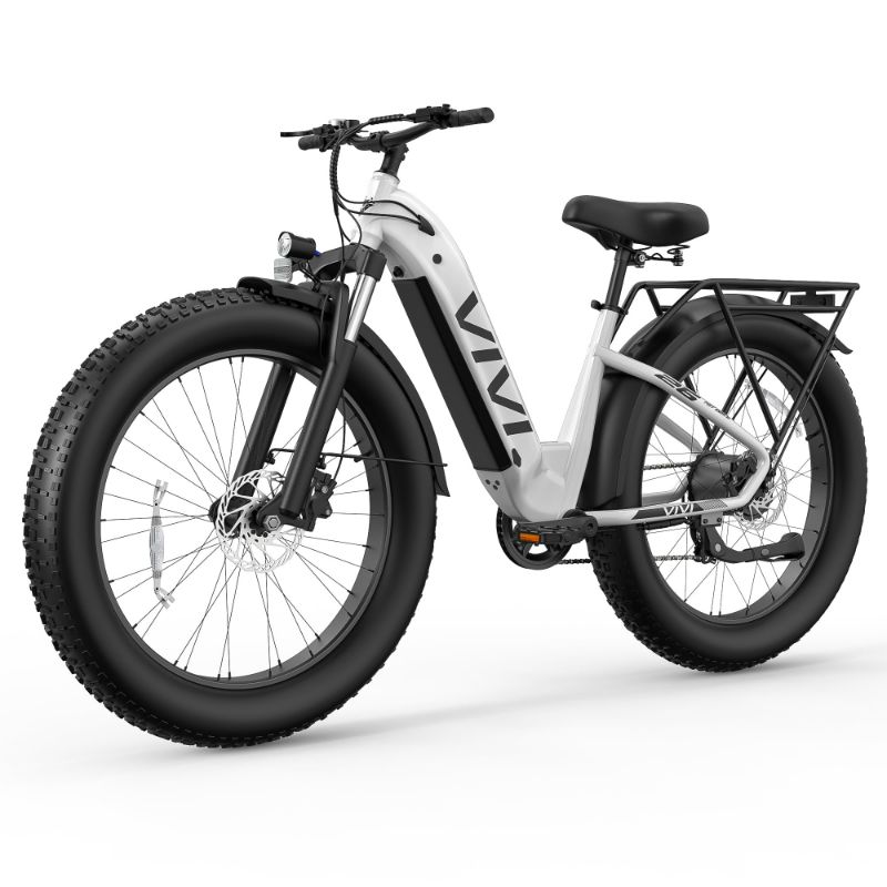 Photo 1 of ***PARTS ONLY , MISSING HARDWARE AND KEYS UNABLE TO TEST IF FUNCTIONAL**SCREEN TURNS ON**
 VIVI ACE07 ELECTRIC BIKE FOR ADULTS, 26" X 4.0 FAT TIRE EBIKE, 1500W PEAK MOTOR ELECTRIC BIKE, 25MPH EBIKES FOR ADULTS WITH 48V 720WH REMOVABLE BATTERY, 7 SPEED, SG