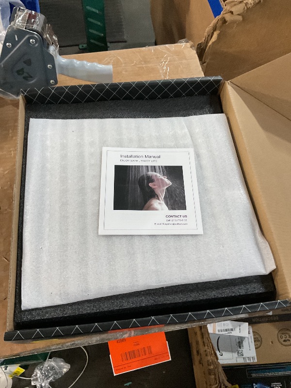 Photo 1 of ***MISSING PARTS***
Kurpot Shower System, 10'' High Pressure Brushed Nickel Shower Head with Handheld Spray Combo, Included 59'' Shower Hose, Shower Trim Kit and 2-IN-1 Diverter, Bathroom Shower Faucet Set with Valve