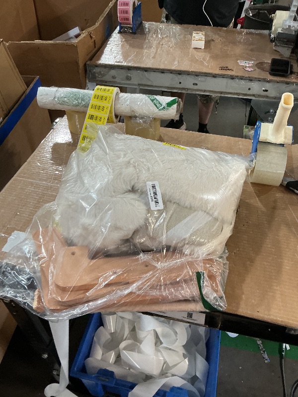 View 2 of ***MISSING PARTS***
CHEERHOME PETS Elevated Cat Couch Bed for Indoor Cats, Wooden Cat Sofa with Removable Washable Fluffy Cover Raised Kitty Lounge Chair Suitable for Puppy(Cat Sofa Off-White)