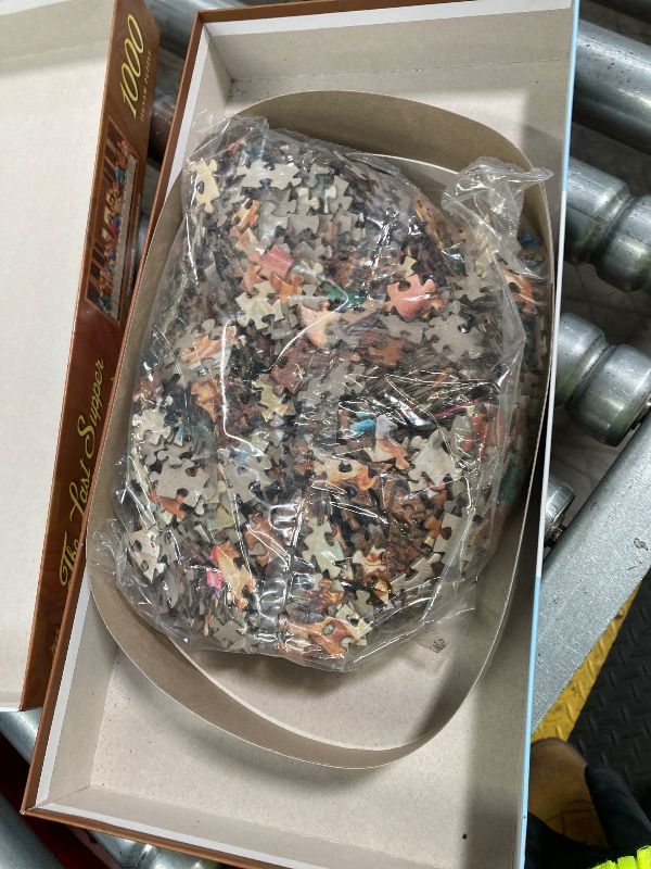 Photo 1 of ***INTERIOR BAG IS FACTORY SEALED***MasterPieces 1000 Piece Jigsaw Puzzle for Adults, Family, Or Youth - The Last Supper - 13"x39"***INTERIOR BAG IS FACTORY SEALED***