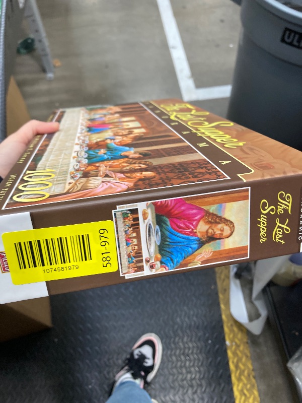 Photo 1 of ***INTERIOR BAG IS FACTORY SEALED***MasterPieces 1000 Piece Jigsaw Puzzle for Adults, Family, Or Youth - The Last Supper - 13"x39"***INTERIOR BAG IS FACTORY SEALED***