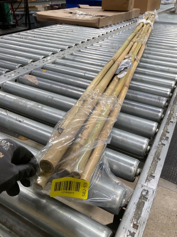 View 5 of *Minor damage/cracked/chipped* Latuxe Bamboo Stakes 8FT, 10pcs Garden Stakes 94inch Specifically Designed for Climbing Plants, Ideal for Tomatoes, Beans, Cucumbers, Peppers, Vines, and More Plant Growth