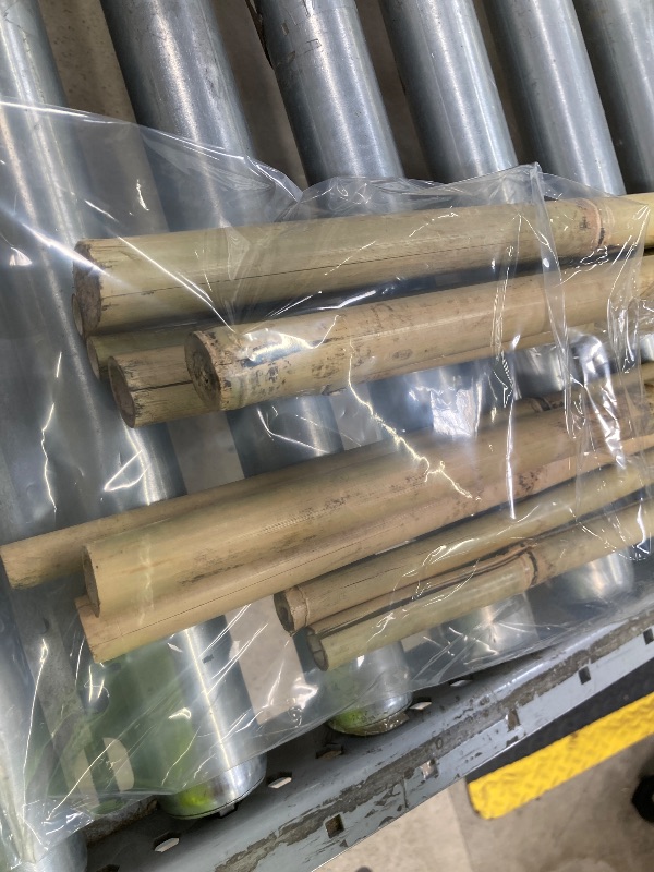 View 4 of *Minor damage/cracked/chipped* Latuxe Bamboo Stakes 8FT, 10pcs Garden Stakes 94inch Specifically Designed for Climbing Plants, Ideal for Tomatoes, Beans, Cucumbers, Peppers, Vines, and More Plant Growth