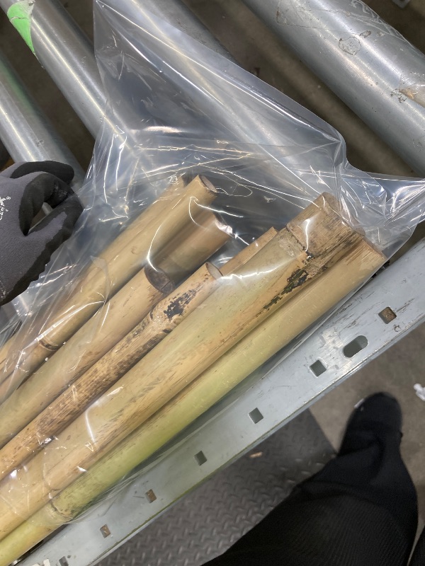 View 3 of *Minor damage/cracked/chipped* Latuxe Bamboo Stakes 8FT, 10pcs Garden Stakes 94inch Specifically Designed for Climbing Plants, Ideal for Tomatoes, Beans, Cucumbers, Peppers, Vines, and More Plant Growth
