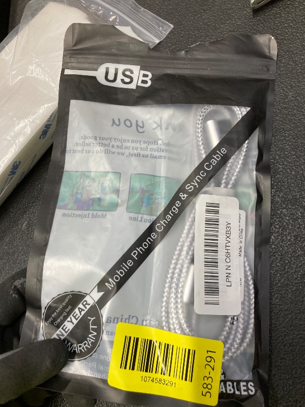 Photo 1 of *Only 1*  6FT USB C to Lightning Cable Apple MFi Certified, Long iPhone Fast Charging Cord 90 Degree, Nylon Braided Type C Lightning Cable Compatible with iPhone 14/13/12/11 Pro Max Xr Xs iPad and More