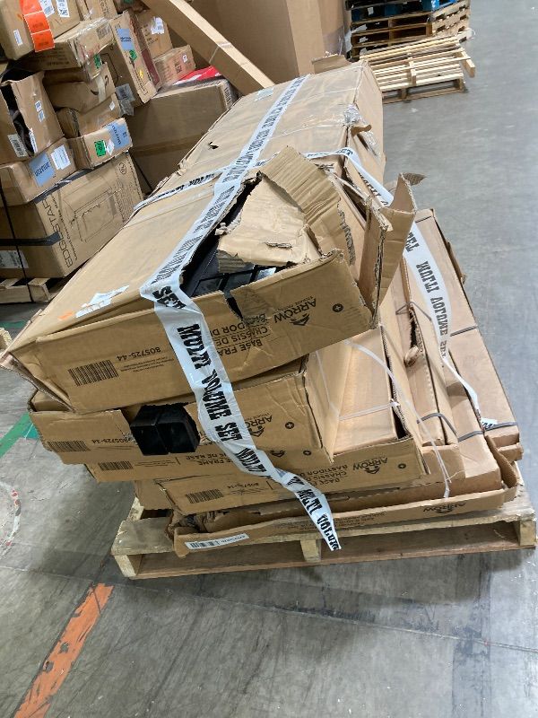 Photo 1 of *Boxes together on pallet (8 boxes) *Scratches* Arrow Carports Galvanized Steel Carport, with 1-Sided Enclosure, Compact Car Metal Carport Kit, 20' x 20' x 9', Charcoal