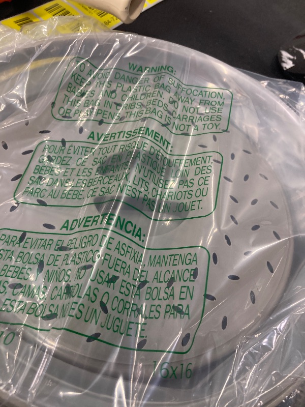 Photo 1 of ***Missing pieces used***2 in 1, Aidacom Microwave Splatter Cover for Food & Silicone Microwave Mat, Mat as Bowl Holder, Trivet, Pot Holders, Drying, Baking, Utensils Rest for Kitchen Counter, Dishwasher Safe, Grey***Missing pieces used***