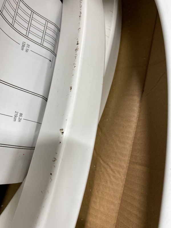 Photo 1 of ***
***It's broken and missing a part****.FENCETECH 41" W x 86" H Vinyl Arbor, Vinyl Arch, Garden Arch Arbor for Outdoor, Yard, Garden, Climbing Plants - White
