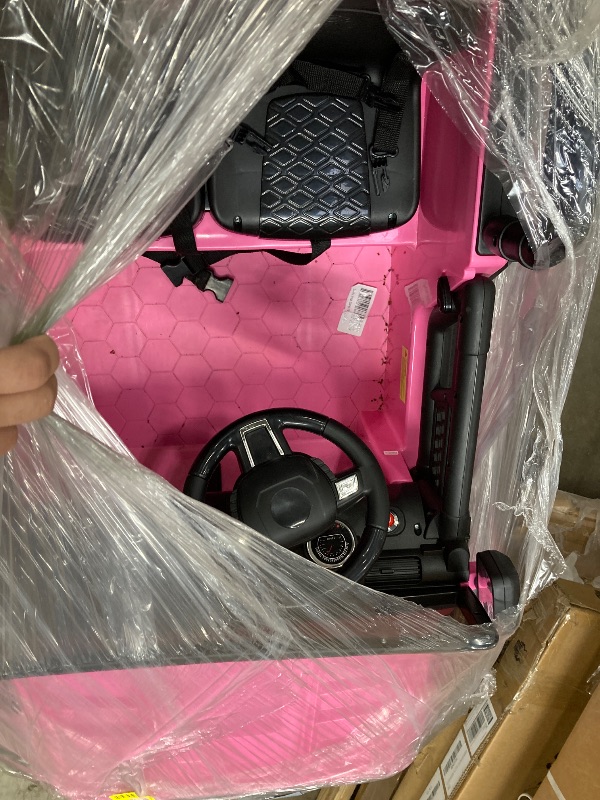 Photo 1 of ***USED*** 24V Ride-On Car Toys, Remote Control 4-Wheels Electric Power Car for Toddlers Kids Boys & Girls, 2-Seater Motorized Ride-On Vehicle, Pink ***USED, SOME SCUFFS/SCRATCHES, NOT IN BOX***