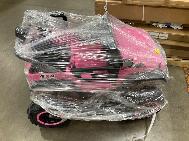 Photo 1 of ***USED*** 24V Ride-On Car Toys, Remote Control 4-Wheels Electric Power Car for Toddlers Kids Boys & Girls, 2-Seater Motorized Ride-On Vehicle, Pink ***USED, SOME SCUFFS/SCRATCHES, NOT IN BOX***