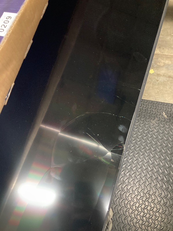 Photo 1 of **The screen is broken. No returns or refunds accepted.**Roku Smart TV 2026 – 50-Inch Select Series, 4K QLED TV – Roku TV with Voice Remote – Flat Screen QLED Television with Wi-Fi for Streaming Live Local News, Sports, & Movies – Bluetooth Headphone Mode