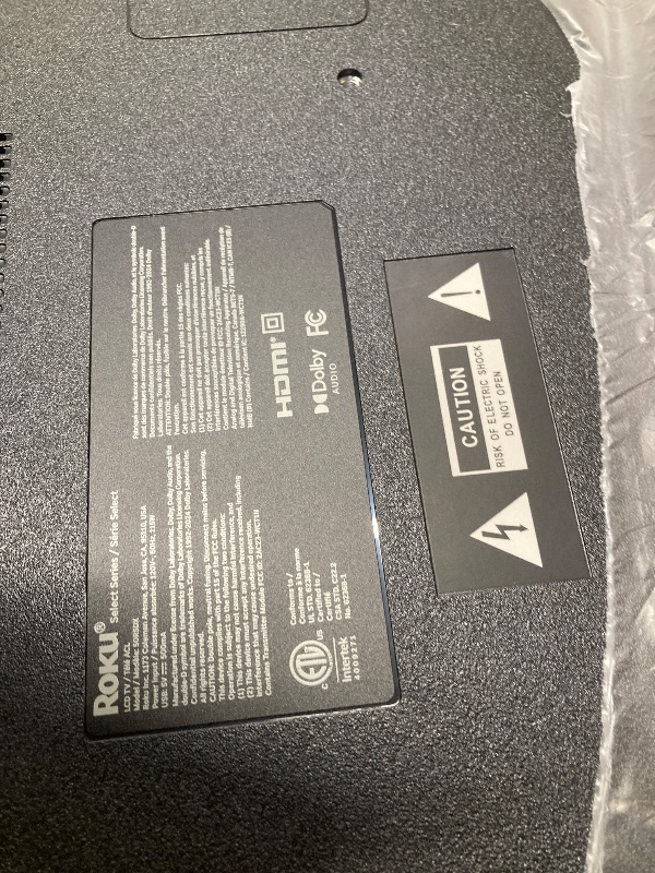 Photo 1 of ***NO RETURNS/NO REFUNDS***MISSING LEGS & REMOTE***
Roku Smart TV 2026 – 50-Inch Select Series, 4K QLED TV – Roku TV with Voice Remote – Flat Screen QLED Television with Wi-Fi for Streaming Live Local News, Sports, & Movies – Bluetooth Headphone Mode***NO