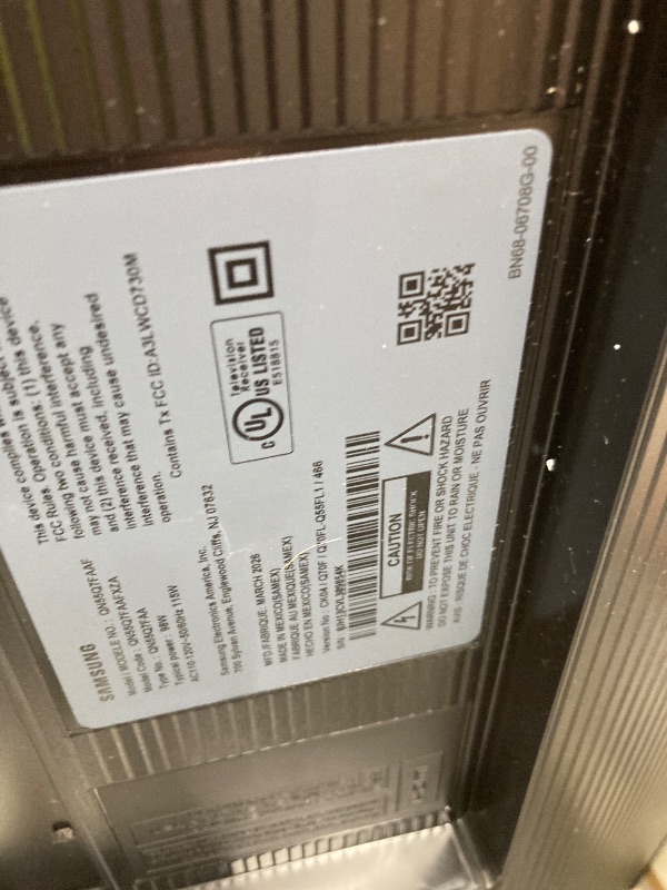 Photo 1 of **Returns and refunds are not accepted.*Samsung 55-Inch Class QLED Q7F Series Samsung Vision AI Smart TV (2025 Model, 55Q7F) Quantum HDR, Object Tracking Sound Lite, Q4 AI Gen1 Processor, 4K upscaling, Gaming Hub, Alexa Built-in