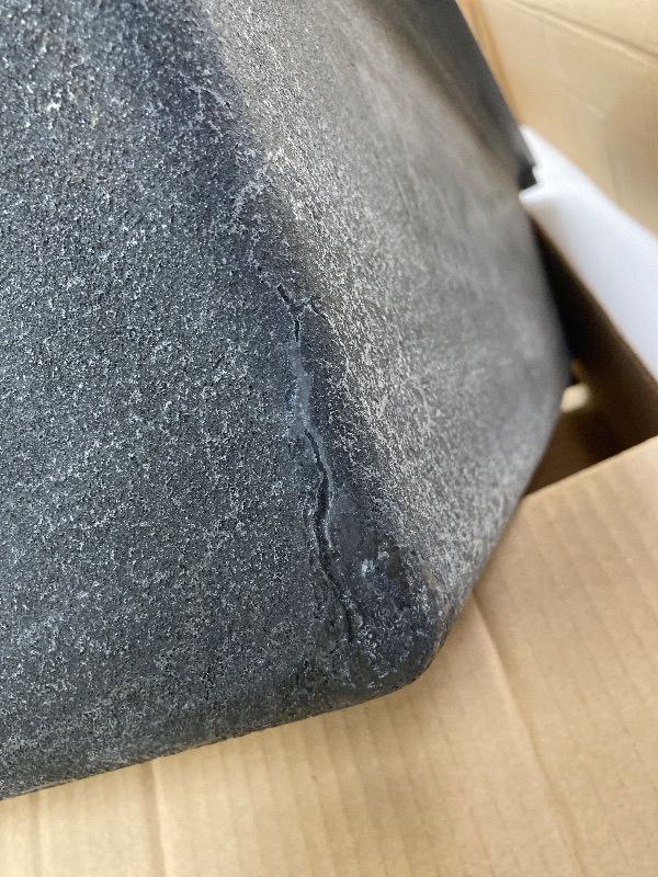 Photo 1 of ***DAMAGE-SELLING AS IS ***SEE ALL PHOTOS*** KRAUS Quarza 31-inch Undermount Single Bowl Granite Kitchen Sink in Black Onyx, KGU-413B