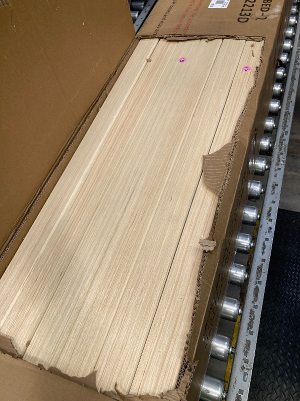Photo 1 of **Missing Box 1, only to use for parts**Allewie Full Size Platform Bed Frame with Fabric Upholstered Headboard and Wooden Slats Support, Fully Upholstered Mattress Foundation/No Box Spring Needed/Easy Assembly, Navy Blue