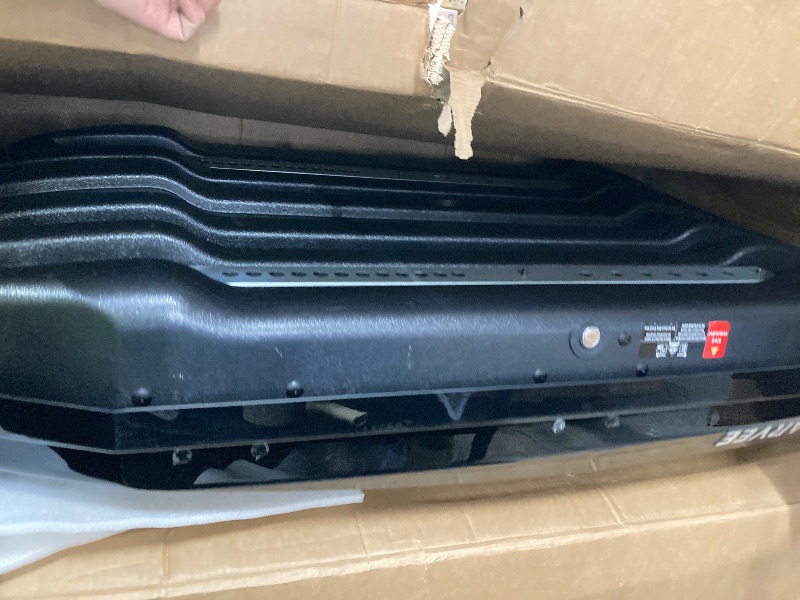 Photo 1 of ***MISSING KEY -SELLING AS IS *** Garvee Heavy Duty Hard Shell Roof Top Cargo Carrier - 55(L) x31(W) x12(H) Waterproof Lockable Storage Box Capacity 165 Lbs 12.4 Cu Ft - Tool-Free Install- Fits SUV, Truck, Van