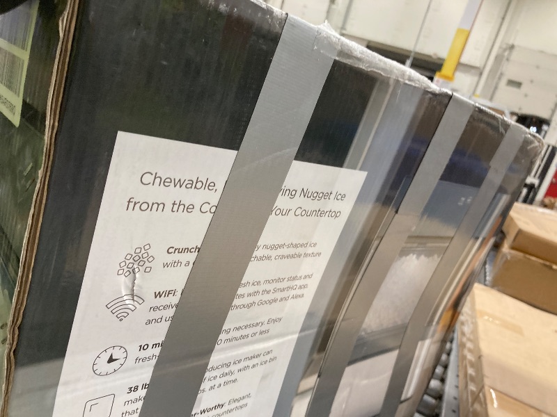 Photo 1 of ***DAMAGED SELLING AS-IS FOR PARTS ONLY*** . SIMILAR TO GE Profile Opal 2.0 XL with 1 Gallon Tank, Chewable Crunchable Countertop Nugget Ice Maker, Scoop included, 38 lbs in 24 hours, Pellet Ice Machine with WiFi & Smart Connected, Stainless Steel