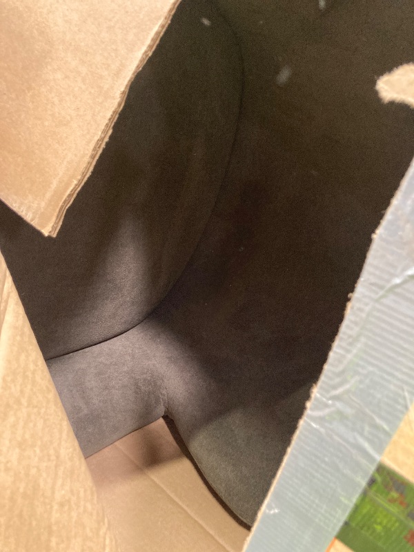 Photo 1 of ***MISSING LEGS -SELLING AS IS *** Christopher Knight Home Auden Wingback Accent Chair, Fabric Club Chair, Velvet Upholstered Armchair, Curved Backrest Single Sofa, Soft Cushion Seating, Reading Lounge Chair for Living Room, Brown ***BOX RIPPED/TORN***