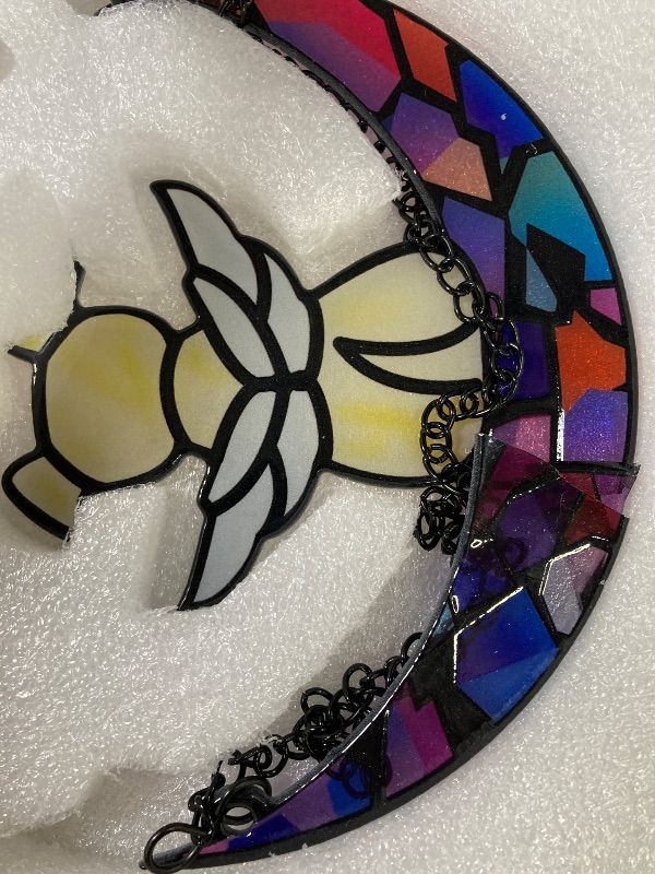 Photo 1 of *********broken needs to be repair**** Leotrag Stained Glass Angel Dog Memorial Suncatcher, Memorial Window Hanging Gifts for Loss of Dog | Sympathy Gifts | Passing Away Remembrance Memory Ornaments for Pet Lovers | Pet Bereavement