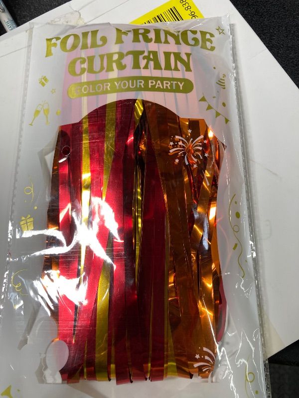Photo 1 of ***1 PACK IS MISSING***2 Pack Rainbow Backdrop Curtains, 3.28 FT x 7.05 FT Colofull Party Decorations, Metallic Tinsel Backdrop Fringe Curtains Party Streamer, Rainbow Party Supplies for Wedding Birthday Party Engagement***1 PACK IS MISSING***