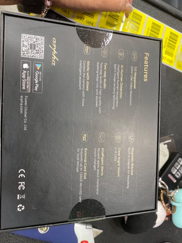 Photo 1 of ***** SEALED BY COMPANY****** ARPHA 2K Security Indoor Camera with App, WiFi Home Camera Sound Detection PIR Motion Detection, Night Vision 130° 2-Way Talk?Easy to Install