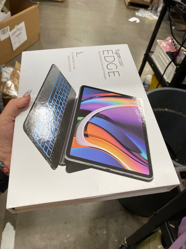 Photo 1 of ***** SEALED BY COMPANY****** typecase Edge Keyboard Case for iPad Air 11-inch(M4/M3/M2, 2026/2025/2024), iPad Pro 11" (4th/3rd/2nd/1st Gen) & iPad Air 10.9" 5/4th Gen, Multi-Touch Trackpad, 11-Color Backlight, Pacific Blue