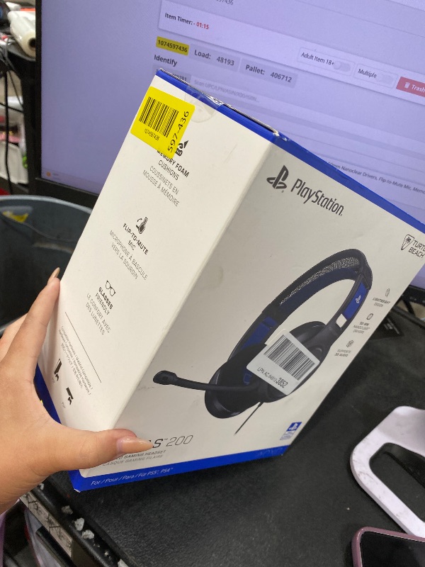 Photo 1 of ****** SEALED BY COMPANY******Turtle Beach Atlas 200 Wired Gaming Headset Officially Licensed for PlayStation, PS5, PS4-50mm Nanoclear Drivers, Flip-to-Mute Mic, Memory Foam Cushions, Floating Headband - Black