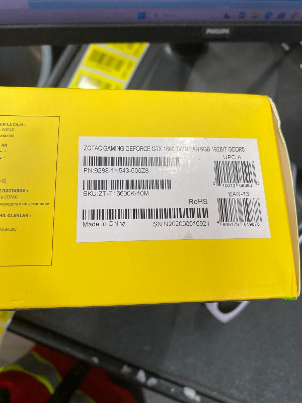 Photo 1 of ****** SEALED BY COMPANY******ZOTAC Gaming GeForce GTX 1660 6GB GDDR5 192-bit Gaming Graphics Card, Super Compact, ZT-T16600K-10M