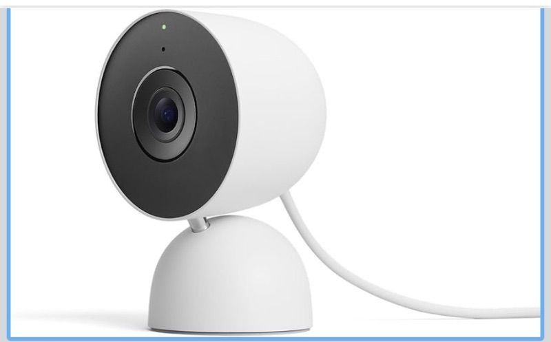 Photo 1 of ****** SEALED BY COMPANY****** Google Nest Cam Indoor (Wired, 3rd Gen) - Security Camera with 2K Video and Gemini, Night Vision, 2-Way Audio, Works with Google Home - 2025 Model - Snow