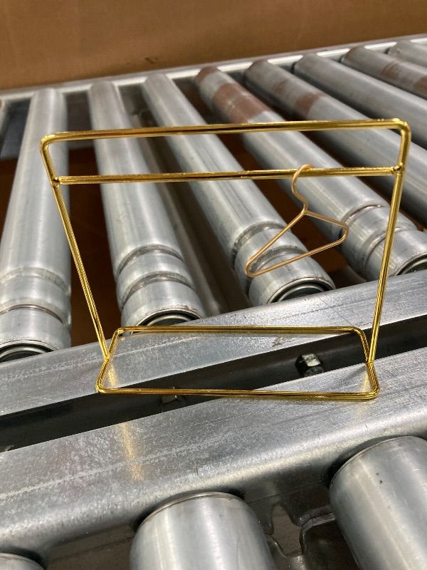 Photo 1 of ***MISSING PIECES -SELLING AS IS *** Minamzee 1:12 Dollhouse Metal Garment Rack Set with 1 Pcs Gold Clothes Hangers, Dollhouse Mini Clothes Storage Furniture Accessories for Bedroom, Living Room, Shower Supplies
