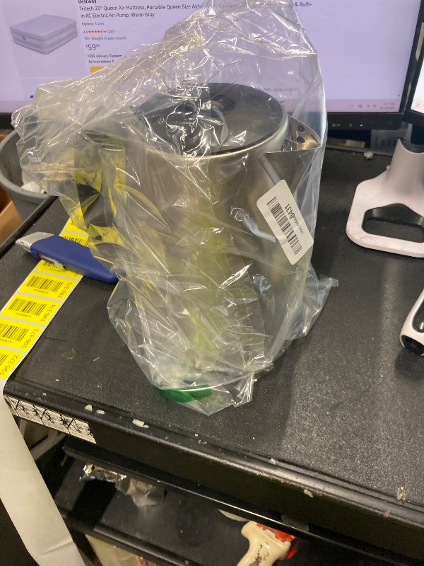 Photo 1 of ***Missing heating element***COMFEE' Stainless Steel Electric Kettle, 1.7 Liter Tea Kettle Electric & Hot Water Kettle, 1500W Fast Boil with LED Light, Auto Shut-Off and Boil-Dry Protection***Missing heating element***