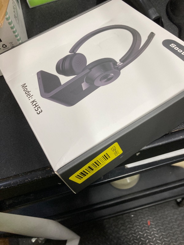 Photo 1 of (Upgraded Version) Wireless Headset, Bluetooth Headset with Noise Cancelling Microphone, Best Headphones with Mic Mute & USB Dongle for PC/Computer/Laptop/Cell Phones/Remote Work/Call Center