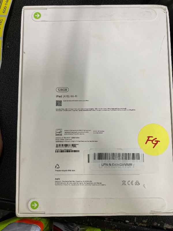 Photo 1 of **Factory Sealed, its not permitted to return, not refund**Apple iPad 11-inch: A16 chip, 11-inch Model, Liquid Retina Display, 128GB, Wi-Fi 6, 12MP Front/12MP Back Camera, Touch ID, All-Day Battery Life — Yellow***factory seal***