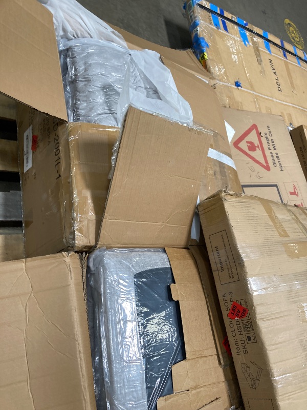 View 2 of **A BOX OR MORE IS MISSING*ONLY PART OF ITEM INCLUDED***THIS IS A SET*MAKE SURE YOU GET ALL 3 PIECES**FAVSH L-Shaped Modular Sectional Sofa, 3-Seater Cloud Couch with Movable Ottoman, Deep Seat Chenille Upholstery, USB & Type-C Charging, Foldable Side Tab